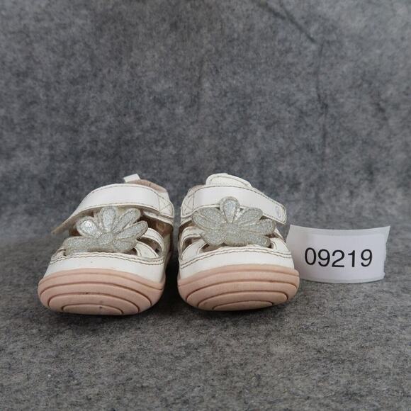Stride Rite Shoes Infant 3 Surprize Flower Glitter Adjustable Strap Sandal Honey - Picture 3 of 14